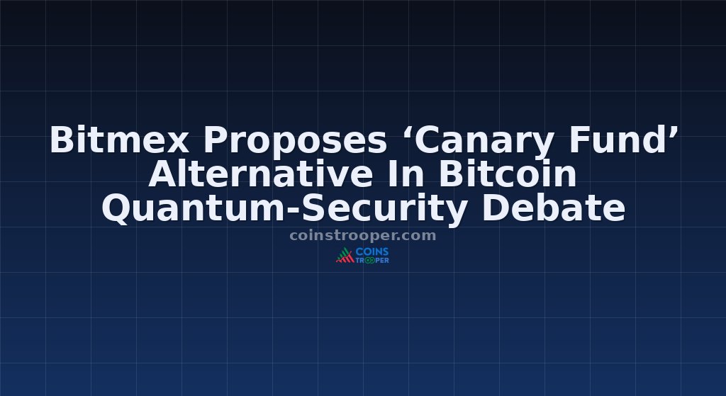 Bitmex Proposes ‘Canary Fund’ Alternative In Bitcoin Quantum-Security Debate