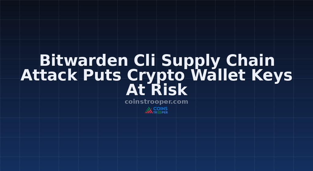Bitwarden Cli Supply Chain Attack Puts Crypto Wallet Keys At Risk