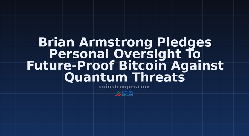 Brian Armstrong Pledges Personal Oversight To Future-Proof Bitcoin Against Quantum Threats