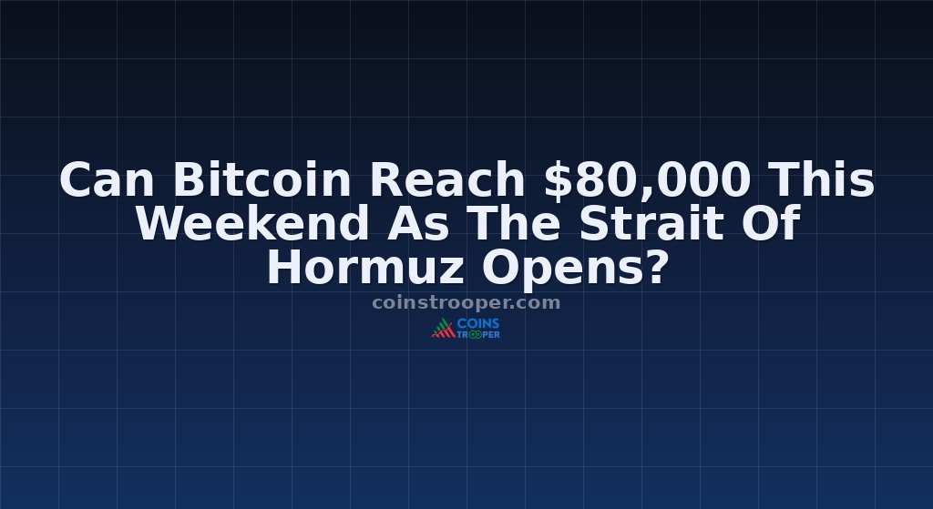 Can Bitcoin Reach $80,000 This Weekend As The Strait Of Hormuz Opens?