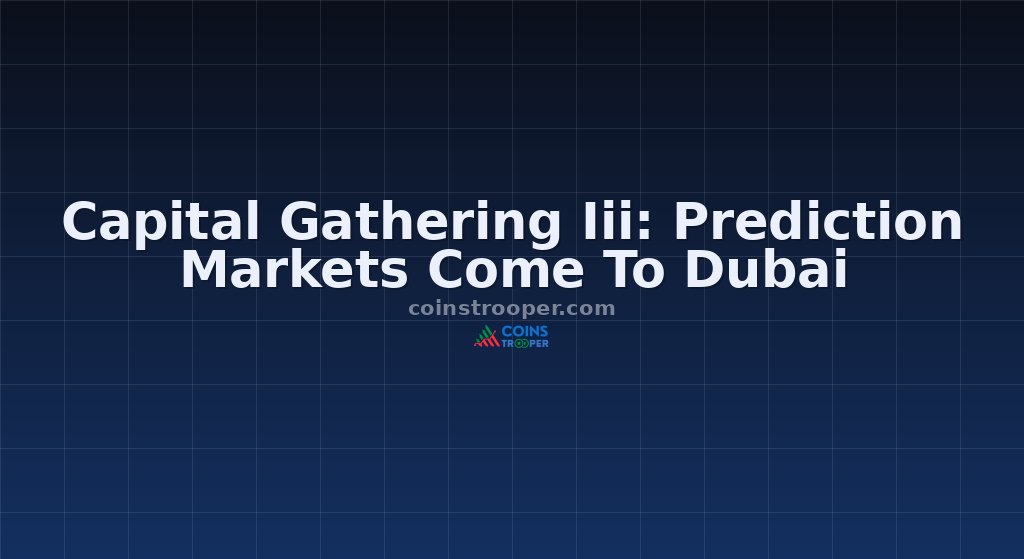 Capital Gathering Iii: Prediction Markets Come To Dubai