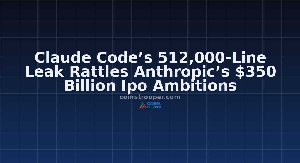 Claude Code’s 512,000-Line Leak Rattles Anthropic’s $350 Billion Ipo Ambitions