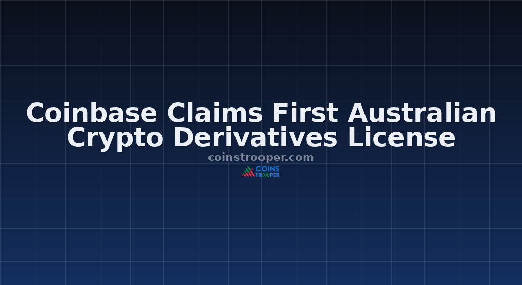 Coinbase Claims First Australian Crypto Derivatives License