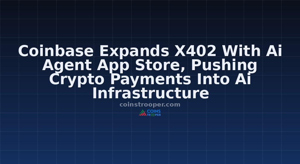 Coinbase Expands X402 With Ai Agent App Store, Pushing Crypto Payments Into Ai Infrastructure