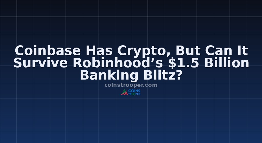 Coinbase Has Crypto, But Can It Survive Robinhood’s $1.5 Billion Banking Blitz?