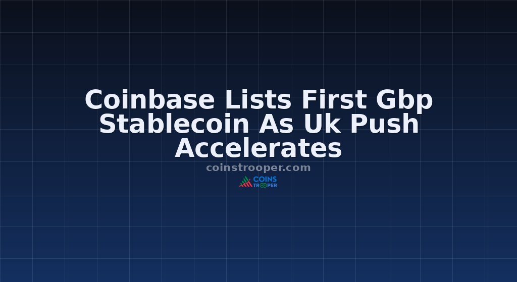 Coinbase Lists First Gbp Stablecoin As Uk Push Accelerates