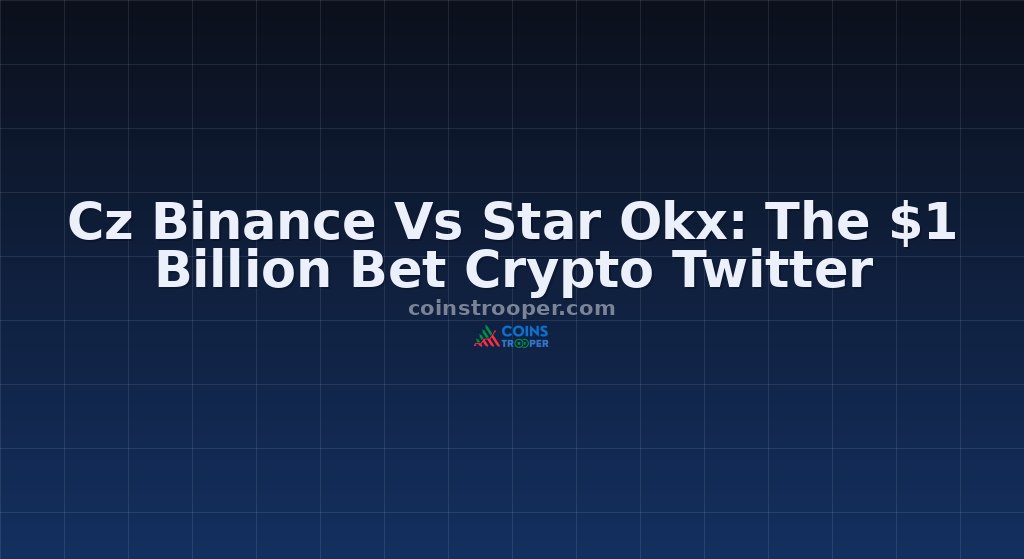 Cz Binance Vs Star Okx: The $1 Billion Bet Crypto Twitter