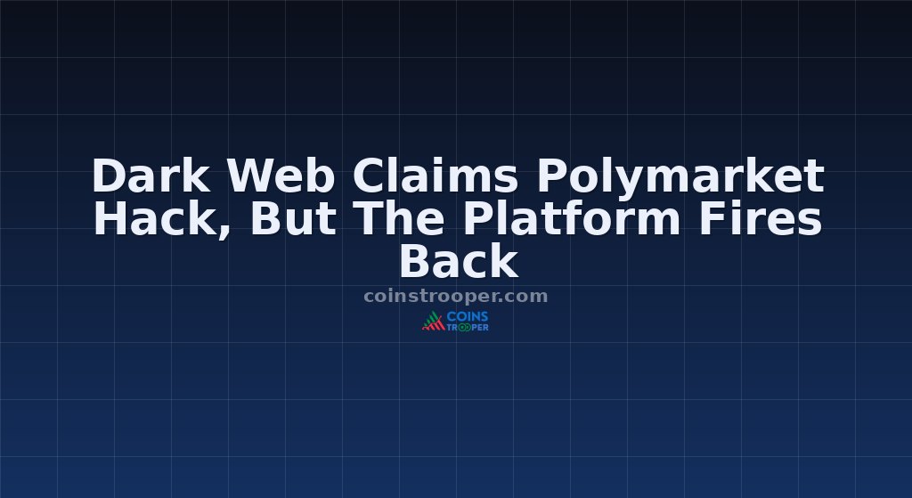 Dark Web Claims Polymarket Hack, But The Platform Fires Back 