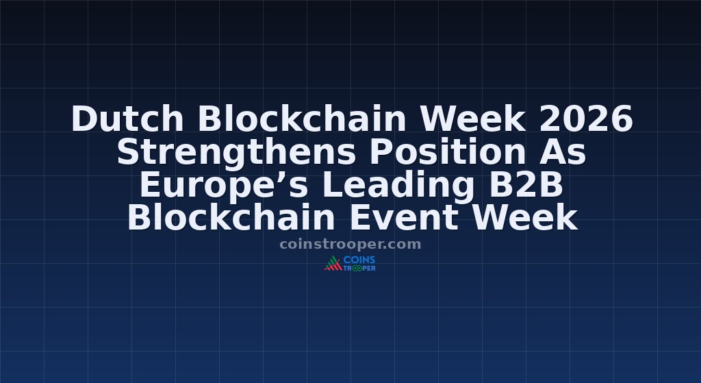 Dutch Blockchain Week 2026 Strengthens Position As Europe’s Leading B2B Blockchain Event Week
