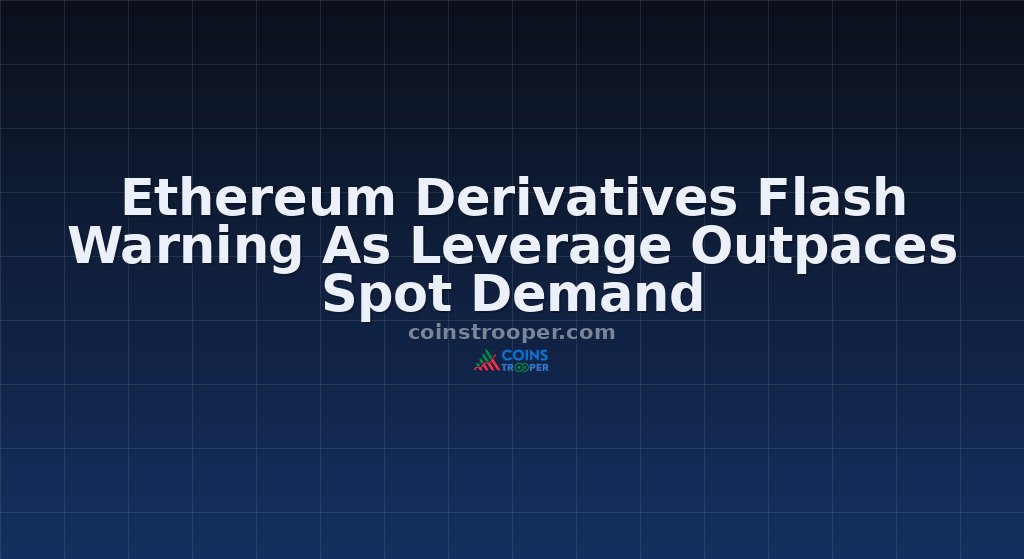 Ethereum Derivatives Flash Warning As Leverage Outpaces Spot Demand