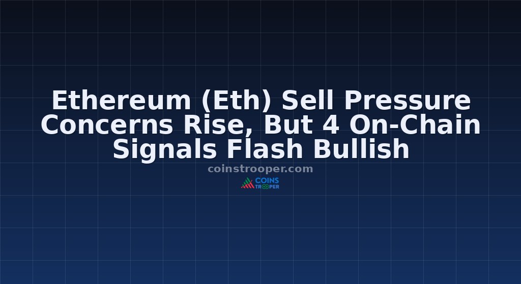 Ethereum (Eth) Sell Pressure Concerns Rise, But 4 On-Chain Signals Flash Bullish