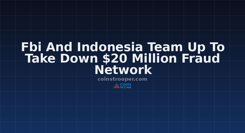 Fbi And Indonesia Team Up To Take Down $20 Million Fraud Network
