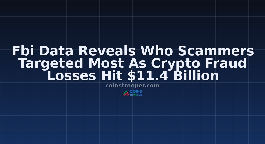 Fbi Data Reveals Who Scammers Targeted Most As Crypto Fraud Losses Hit $11.4 Billion