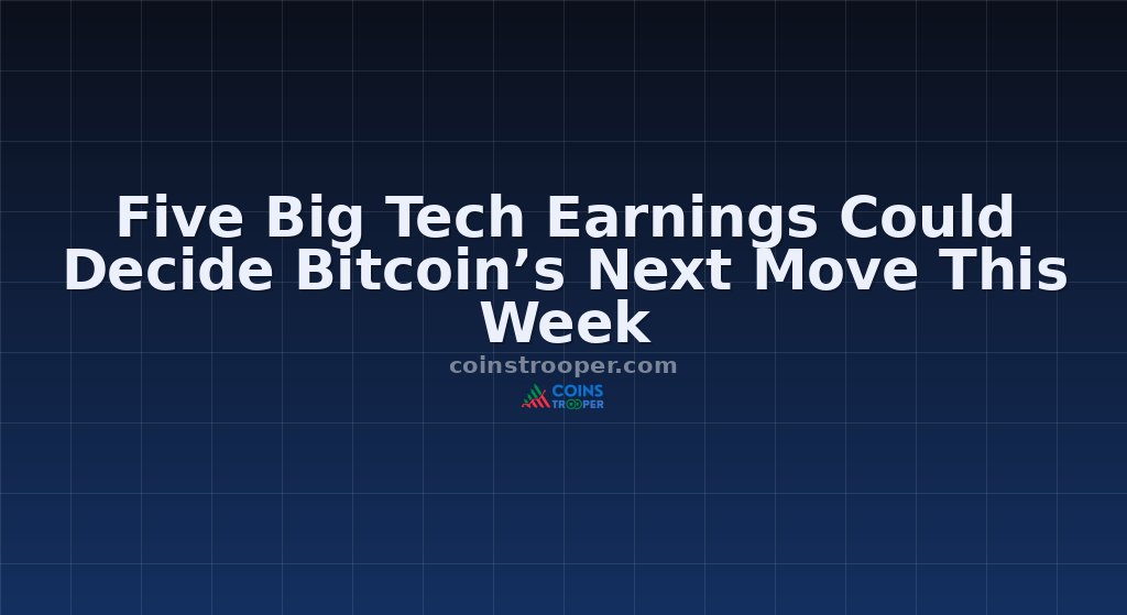 Five Big Tech Earnings Could Decide Bitcoin’s Next Move This Week