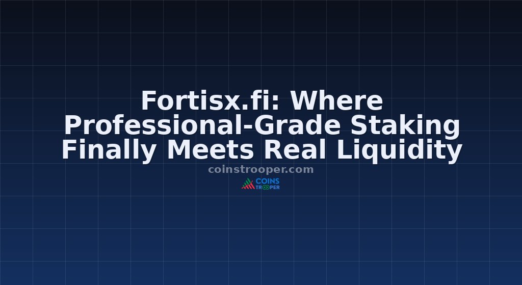 Fortisx.fi: Where Professional-Grade Staking Finally Meets Real Liquidity