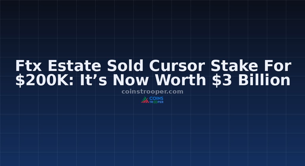 Ftx Estate Sold Cursor Stake For $200K: It’s Now Worth $3 Billion