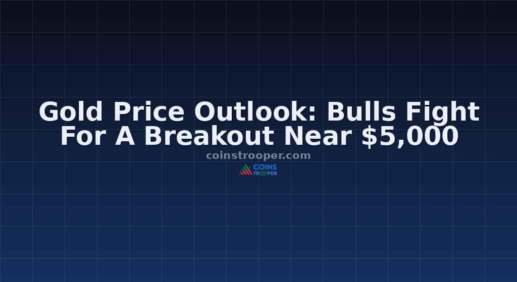 Gold Price Outlook: Bulls Fight For A Breakout Near $5,000 