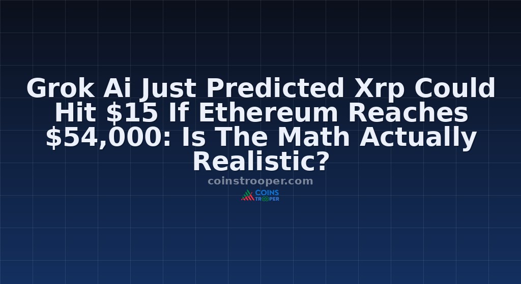 Grok Ai Just Predicted Xrp Could Hit $15 If Ethereum Reaches $54,000: Is The Math Actually Realistic?