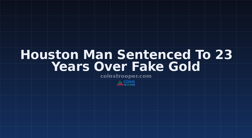 Houston Man Sentenced To 23 Years Over Fake Gold