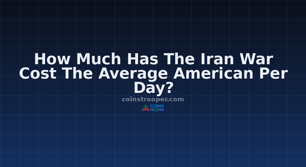 How Much Has The Iran War Cost The Average American Per Day?