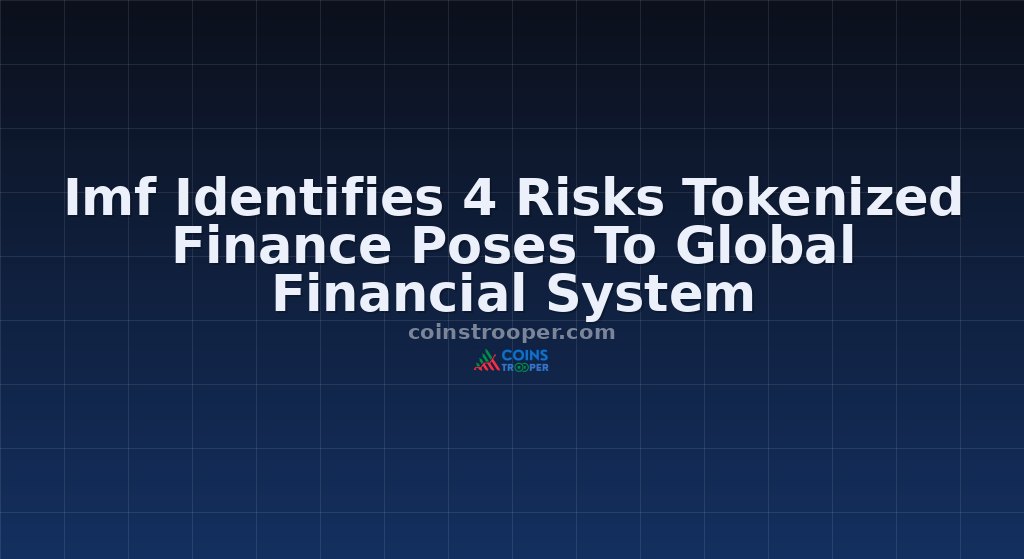 Imf Identifies 4 Risks Tokenized Finance Poses To Global Financial System
