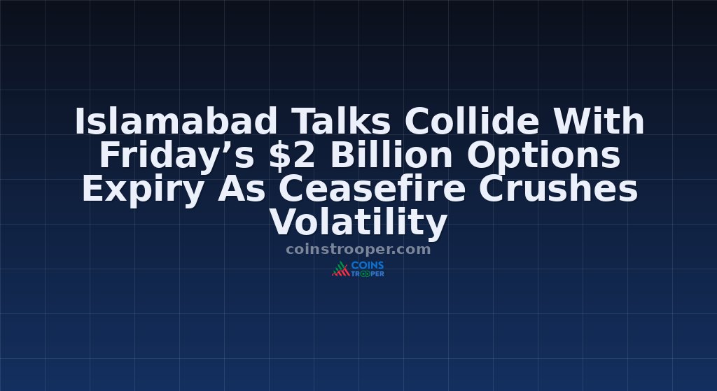 Islamabad Talks Collide With Friday’s $2 Billion Options Expiry As Ceasefire Crushes Volatility