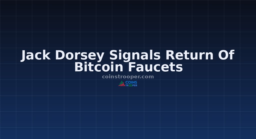 Jack Dorsey Signals Return Of Bitcoin Faucets