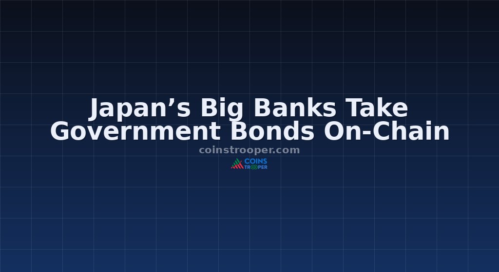 Japan’s Big Banks Take Government Bonds On-Chain