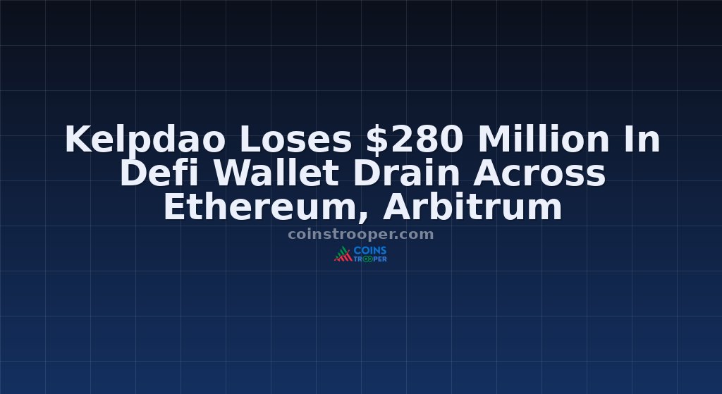 Kelpdao Loses $280 Million In Defi Wallet Drain Across Ethereum, Arbitrum
