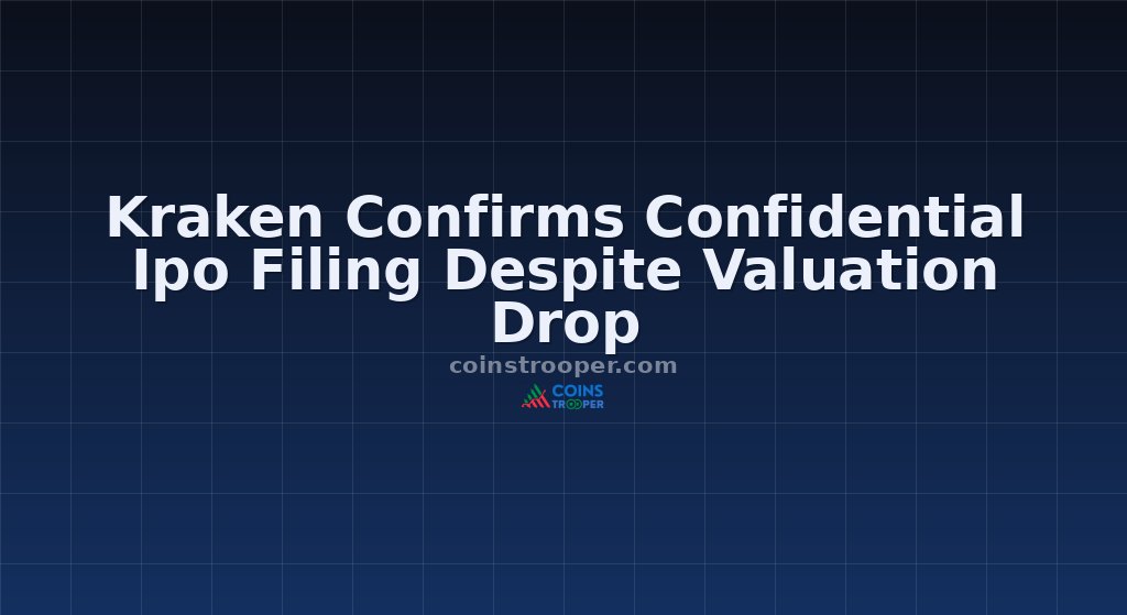 Kraken Confirms Confidential Ipo Filing Despite Valuation Drop