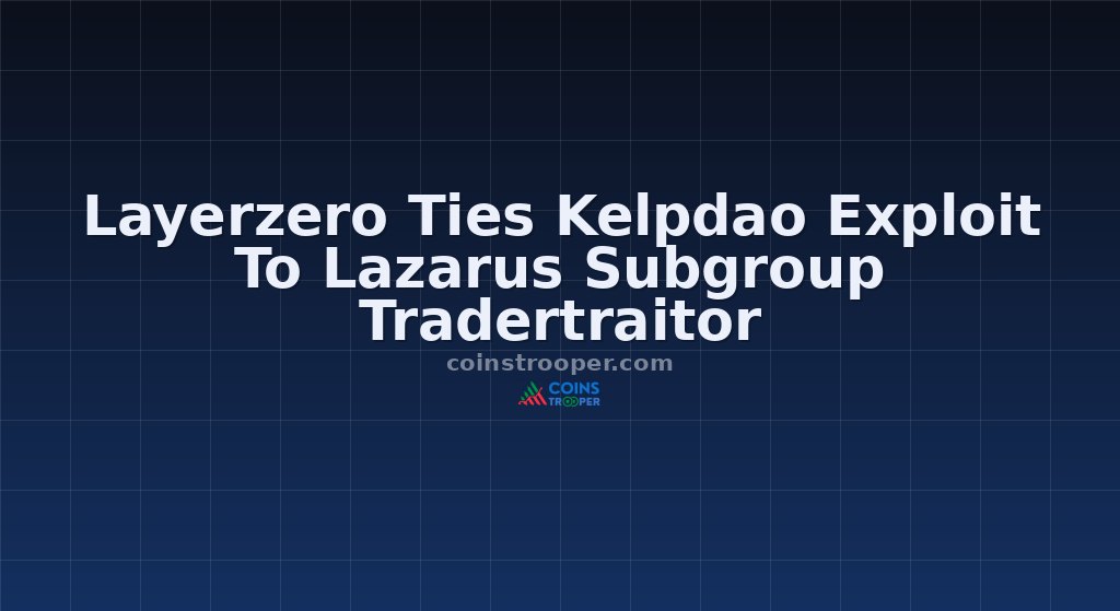 Layerzero Ties Kelpdao Exploit To Lazarus Subgroup Tradertraitor