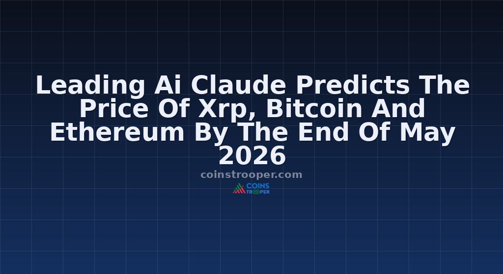 Leading Ai Claude Predicts The Price Of Xrp, Bitcoin And Ethereum By The End Of May 2026