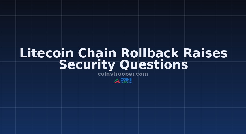 Litecoin Chain Rollback Raises Security Questions