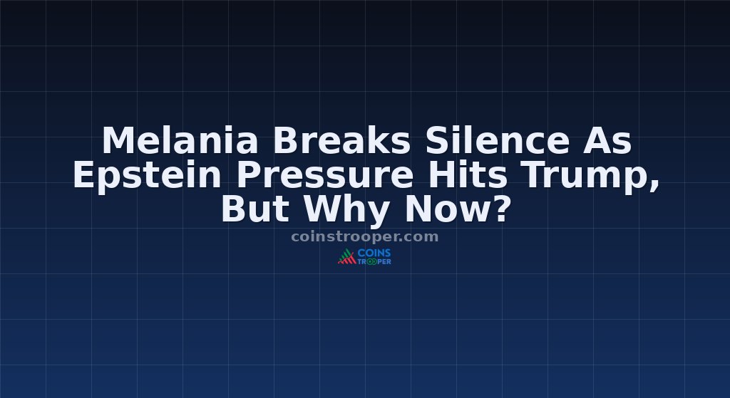 Melania Breaks Silence As Epstein Pressure Hits Trump, But Why Now?