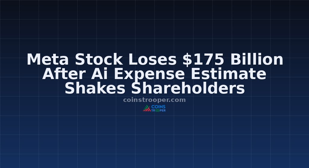 Meta Stock Loses $175 Billion After Ai Expense Estimate Shakes Shareholders