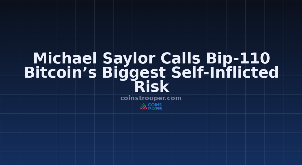 Michael Saylor Calls Bip-110 Bitcoin’s Biggest Self-Inflicted Risk