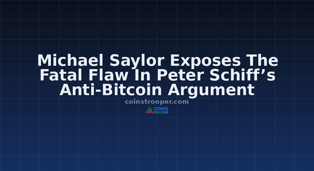 Michael Saylor Exposes The Fatal Flaw In Peter Schiff’s Anti-Bitcoin Argument