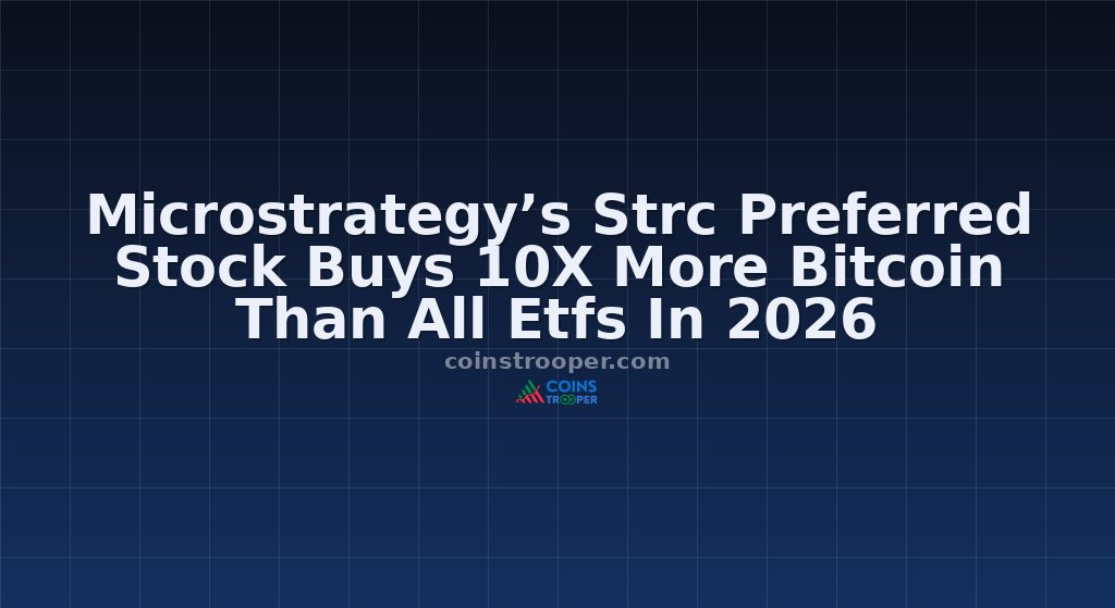 Microstrategy’s Strc Preferred Stock Buys 10X More Bitcoin Than All Etfs In 2026