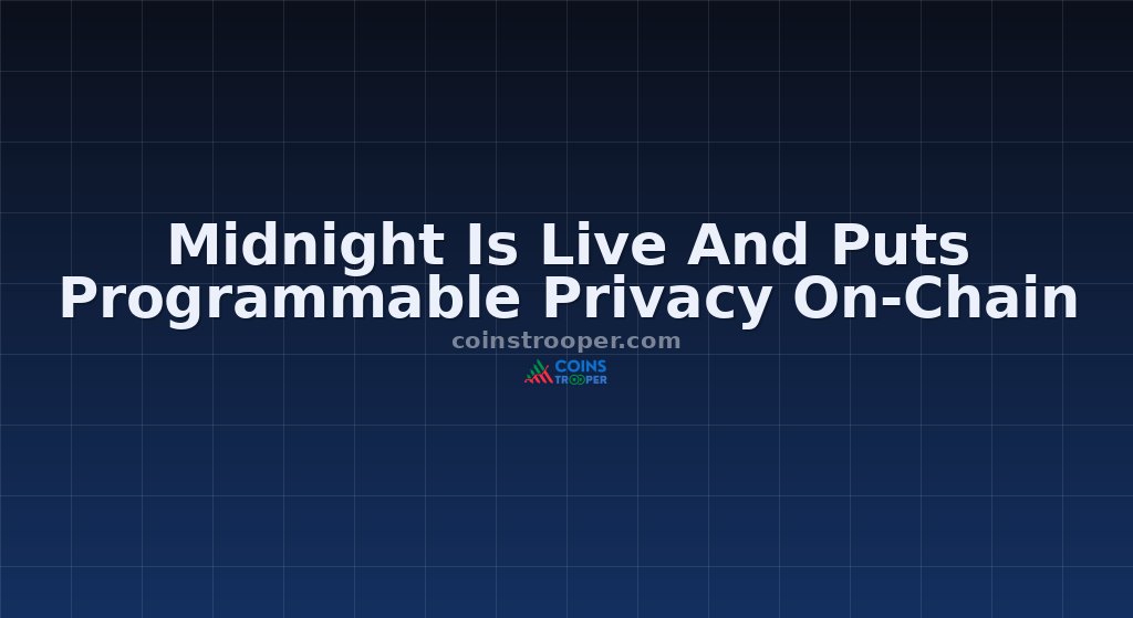 Midnight Is Live And Puts Programmable Privacy On-Chain