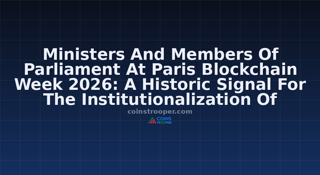 Ministers And Members Of Parliament At Paris Blockchain Week 2026: A Historic Signal For The Institutionalization Of Crypto-Assets