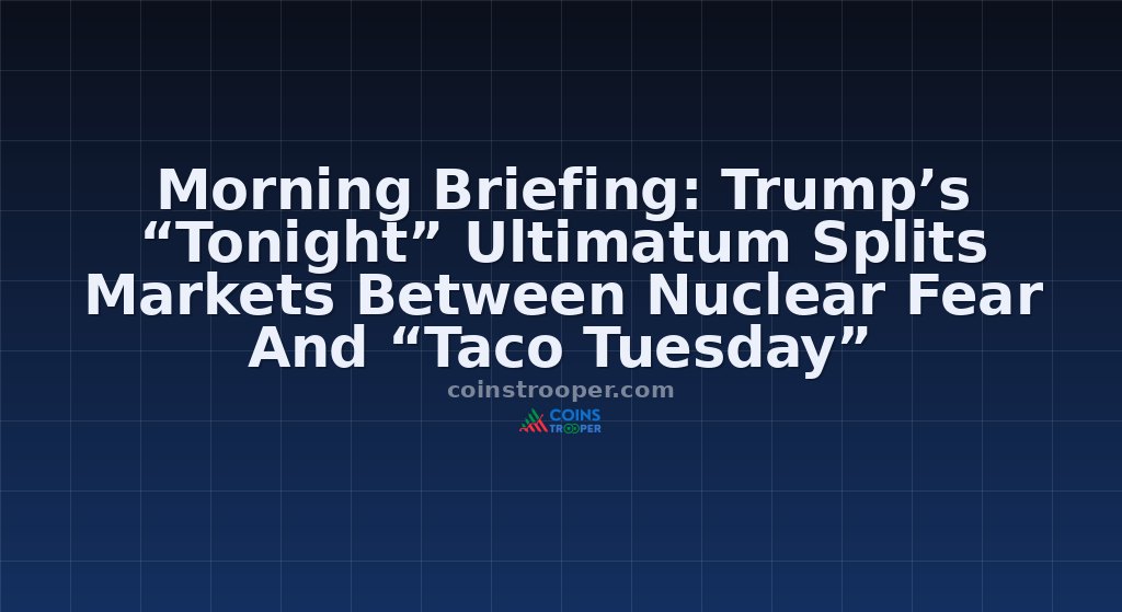 Morning Briefing: Trump’s “Tonight” Ultimatum Splits Markets Between Nuclear Fear And “Taco Tuesday”