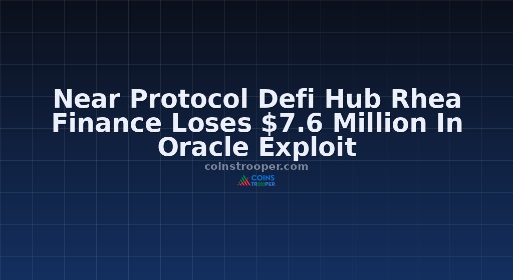 Near Protocol Defi Hub Rhea Finance Loses $7.6 Million In Oracle Exploit
