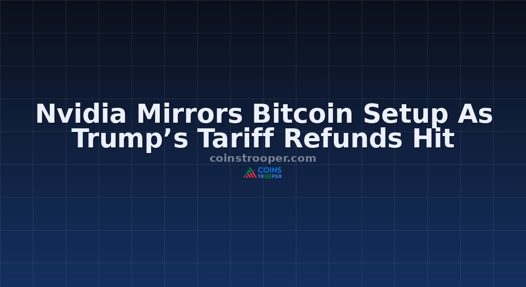 Nvidia Mirrors Bitcoin Setup As Trump’s Tariff Refunds Hit