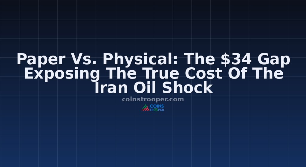 Paper Vs. Physical: The $34 Gap Exposing The True Cost Of The Iran Oil Shock