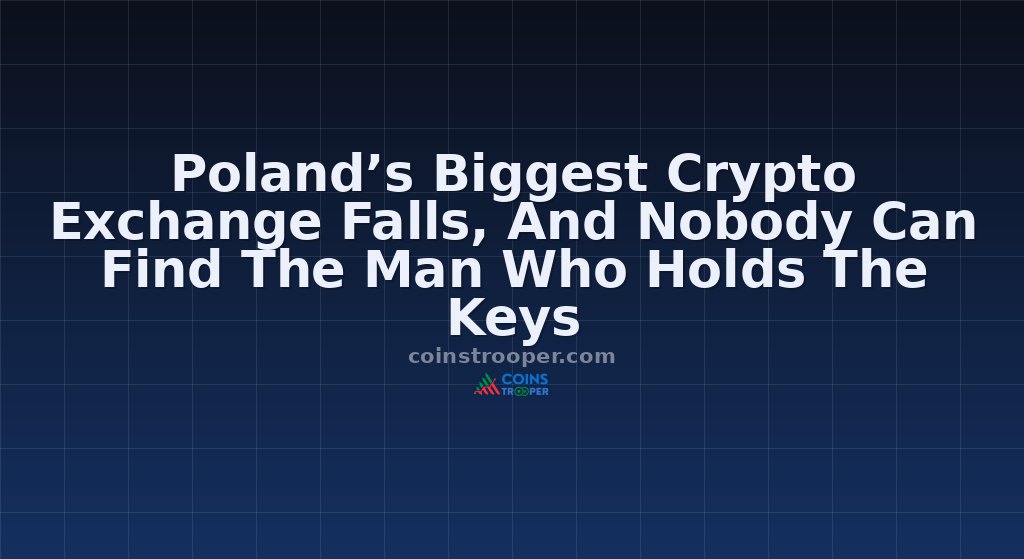 Poland’s Biggest Crypto Exchange Falls, And Nobody Can Find The Man Who Holds The Keys