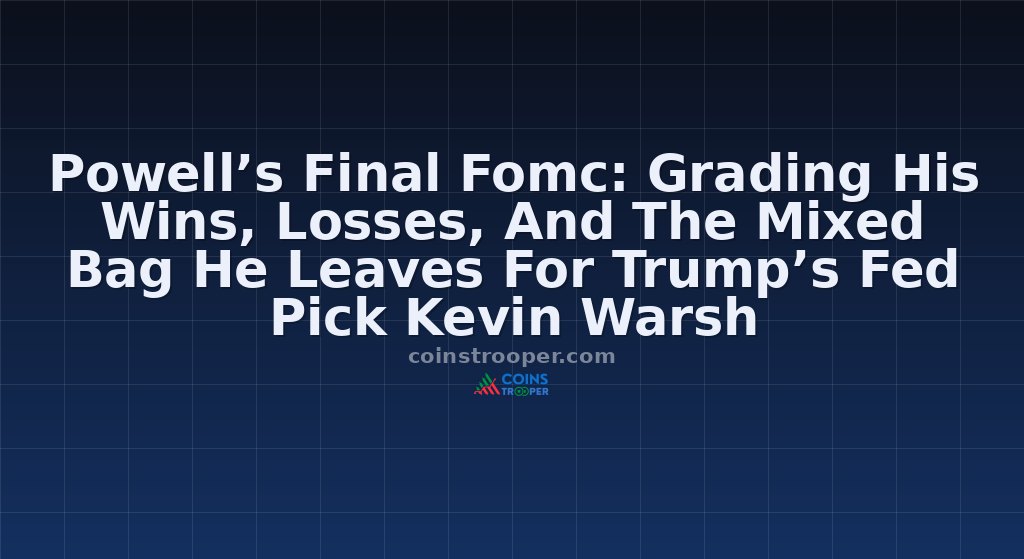 Powell’s Final Fomc: Grading His Wins, Losses, And The Mixed Bag He Leaves For Trump’s Fed Pick Kevin Warsh