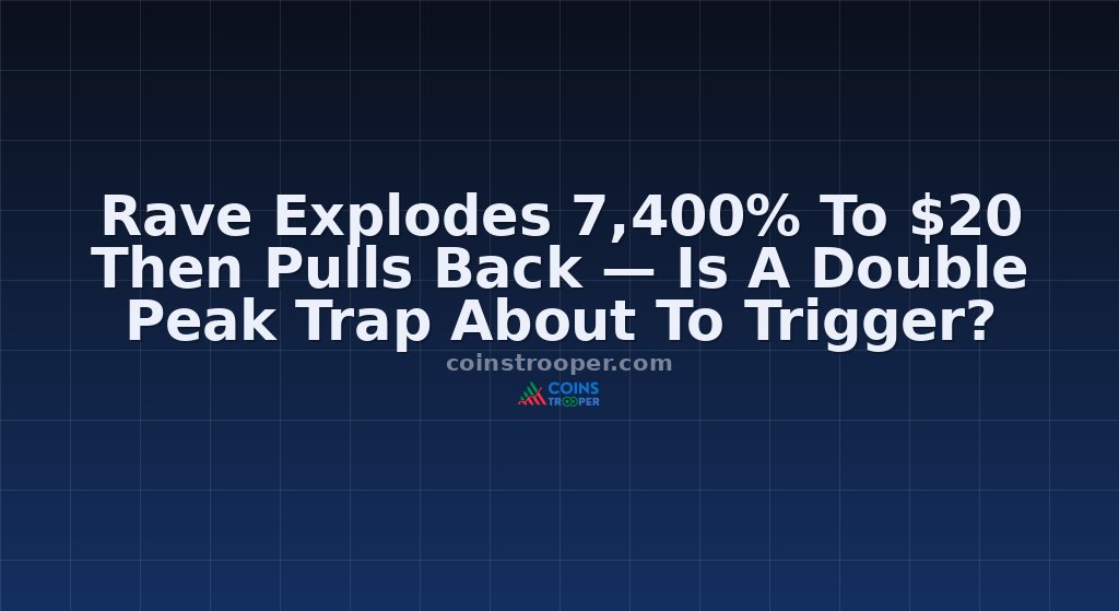 Rave Explodes 7,400% To $20 Then Pulls Back — Is A Double Peak Trap About To Trigger?