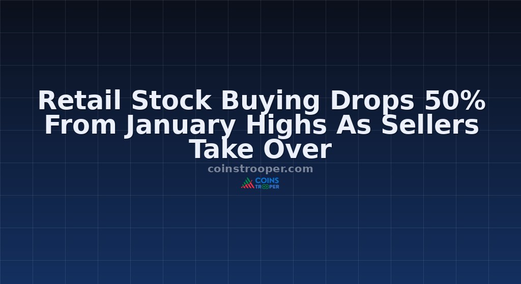 Retail Stock Buying Drops 50% From January Highs As Sellers Take Over
