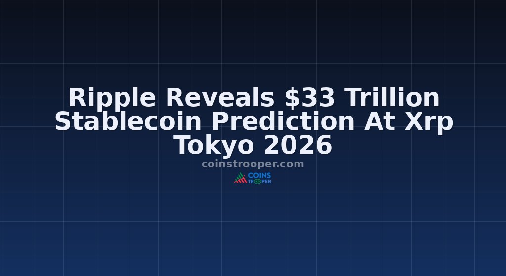 Ripple Reveals $33 Trillion Stablecoin Prediction At Xrp Tokyo 2026