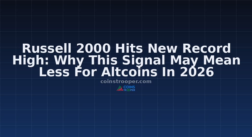 Russell 2000 Hits New Record High: Why This Signal May Mean Less For Altcoins In 2026